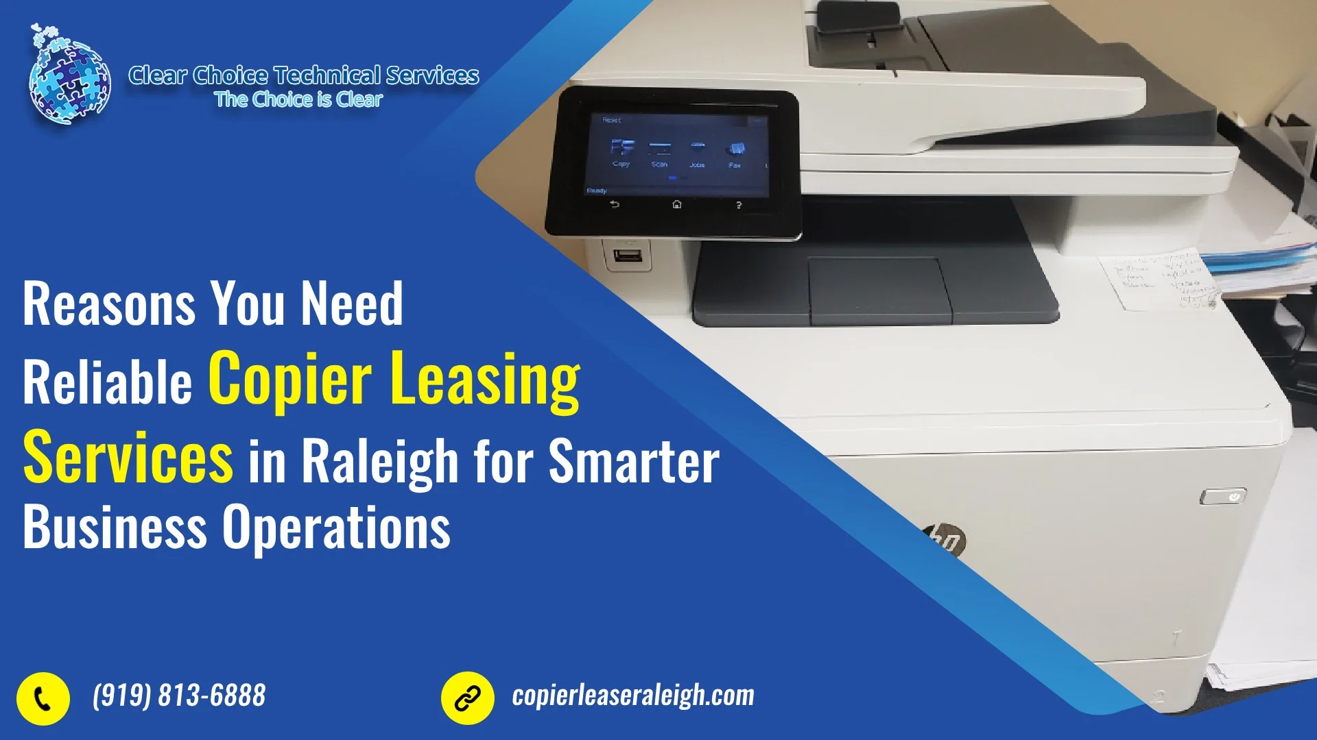 Reasons You Need Reliable Copier Leasing Services in Raleigh for Smarter Business Operations